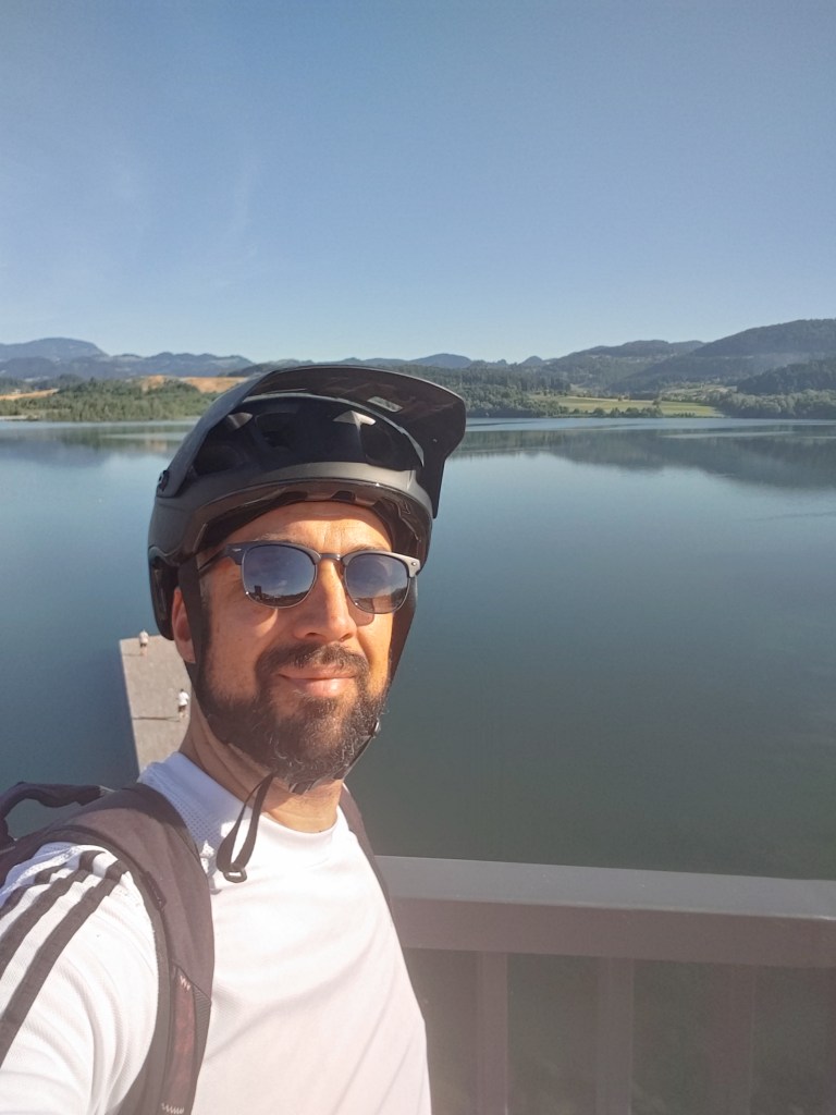 Selfie made at Vista Park, next to Velenje lake